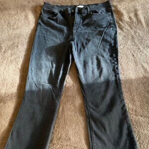 Women's Loft Faded Black Denim Boot Jeans Size: 14